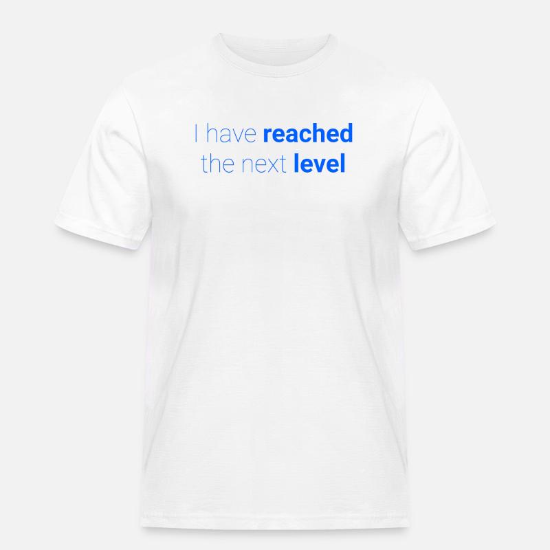 Abstraktes Kontrastmuster zur Selbstdarstellung - Männer Workwear T-Shirt - Weiß