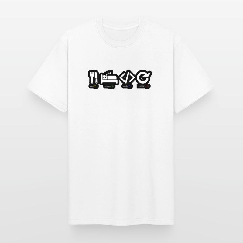 Code Sleep Repeat Developer Life Men's Workwear T-Shirt