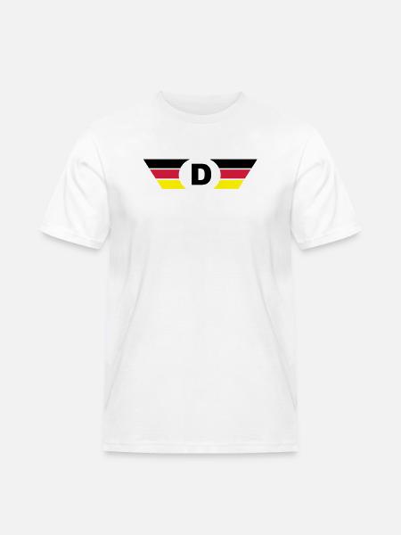 Germany flag / symbol top - Men's Workwear T-Shirt - white