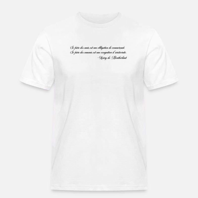 Making Enemies - Montherlant - Men's Workwear T-Shirt - white