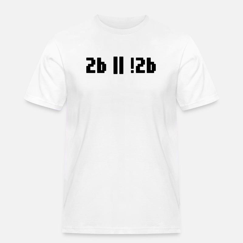 2b ou pas 2b – Programmeur de Shakespeare Hamlet - T-shirt Workwear homme - blanc