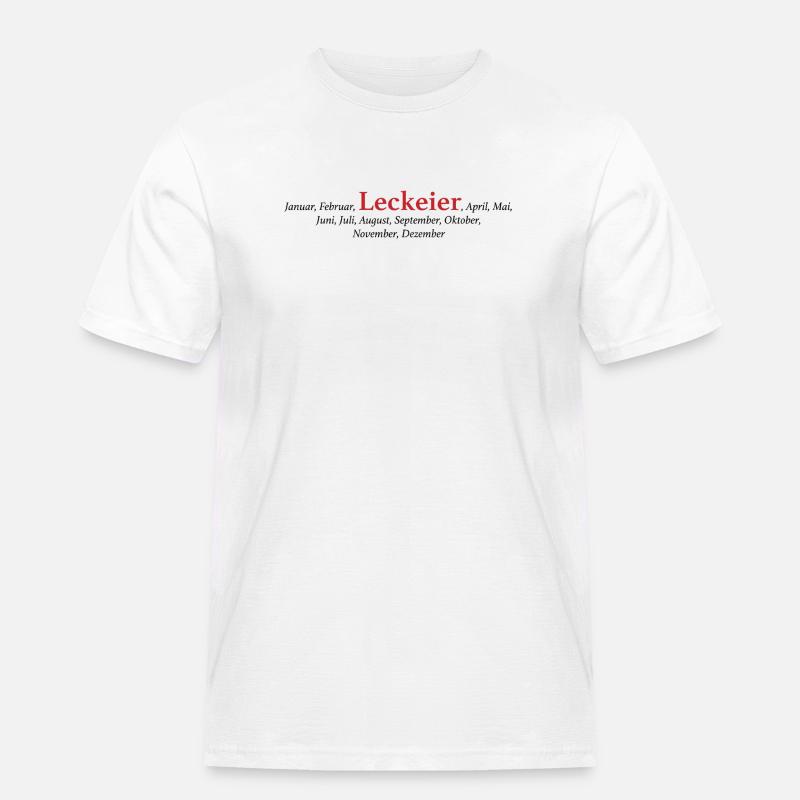 Leck Eier - Männer Workwear T-Shirt - Weiß