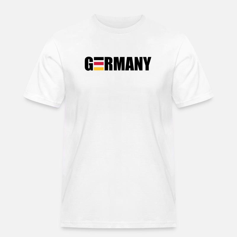 Germany - Männer Workwear T-Shirt - Weiß