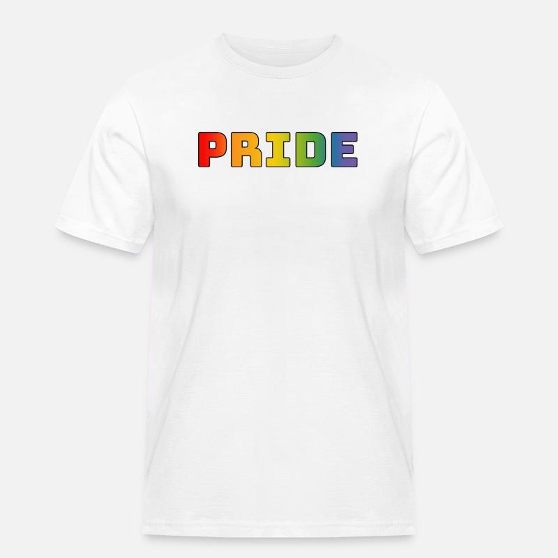 Regenbogen pride LGBT lgbtqi queer - Männer Workwear T-Shirt - Weiß