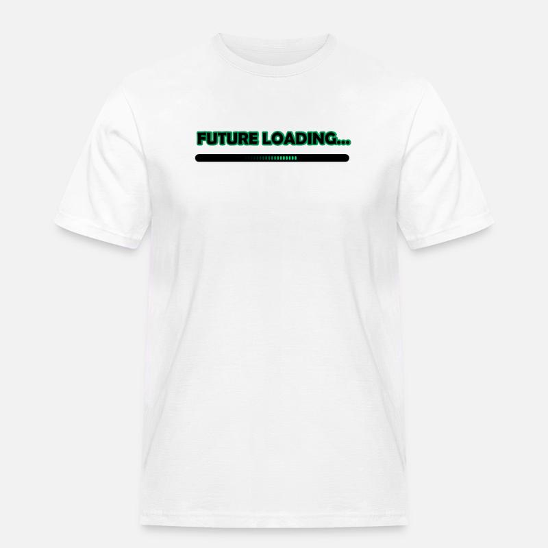 Future Loading Progress Tee - Men's Workwear T-Shirt - white