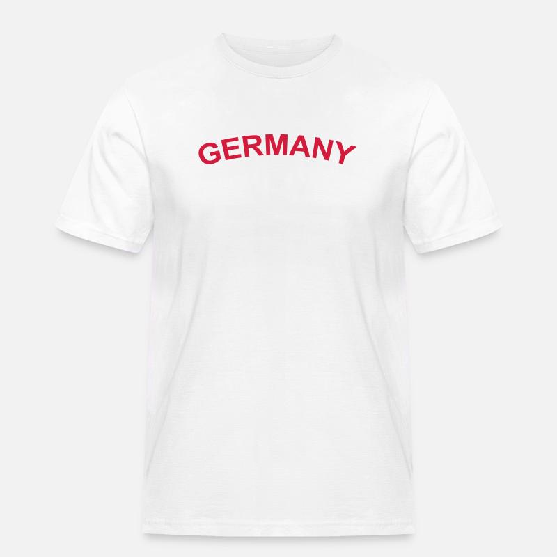 Germany - Männer Workwear T-Shirt - Weiß