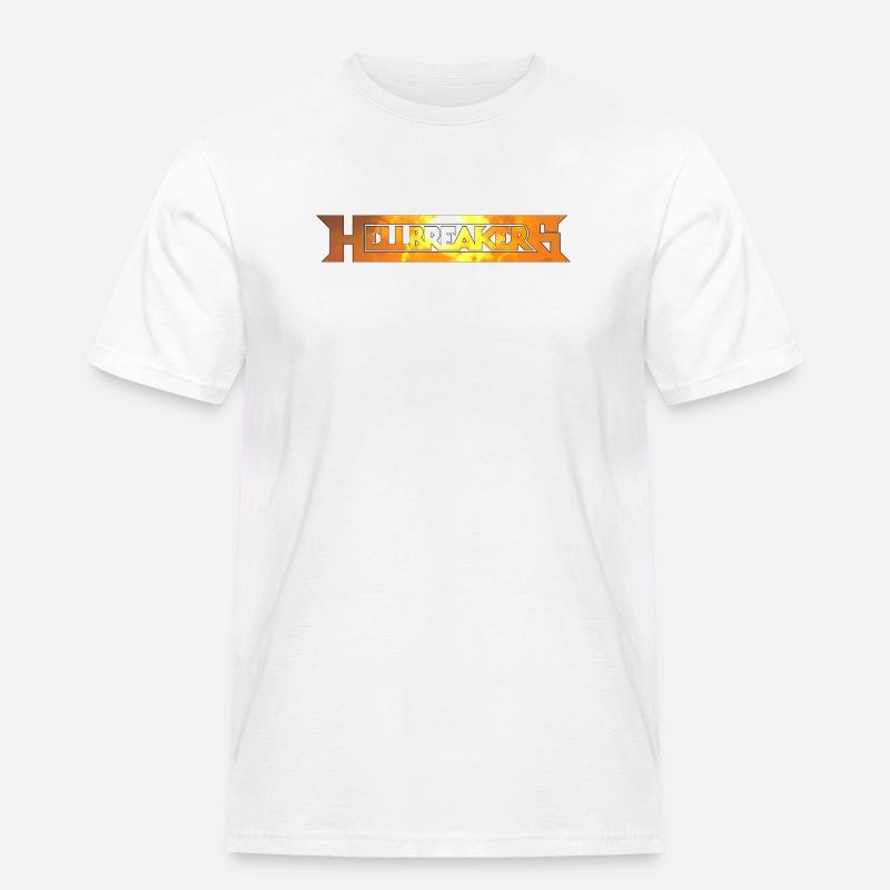 Hellbreakers - Männer Workwear T-Shirt - Weiß