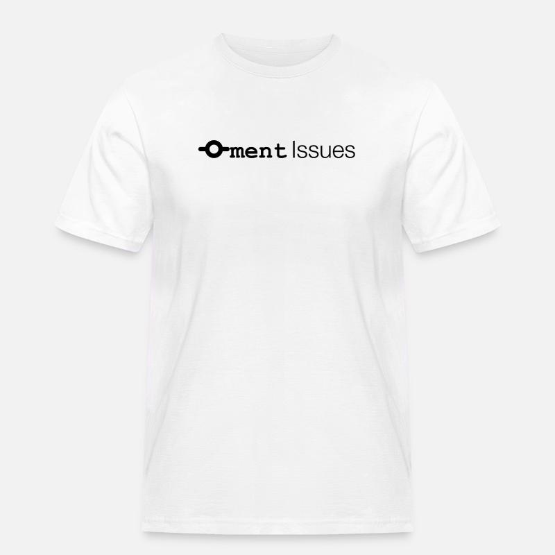 Commitment Issues - Männer Workwear T-Shirt - Weiß