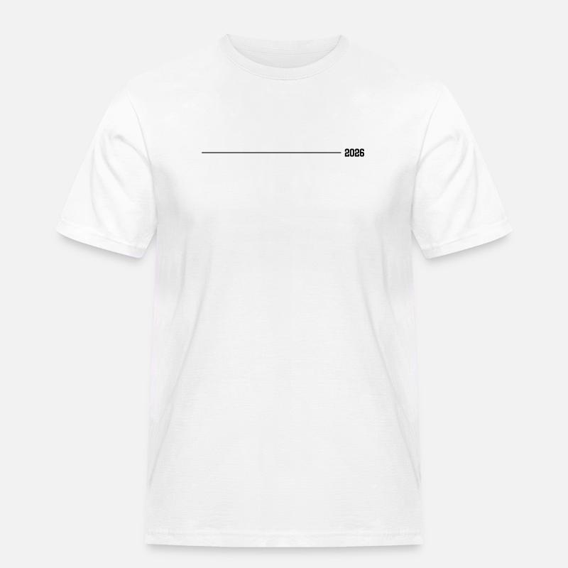2026 Strich - Männer Workwear T-Shirt - Weiß