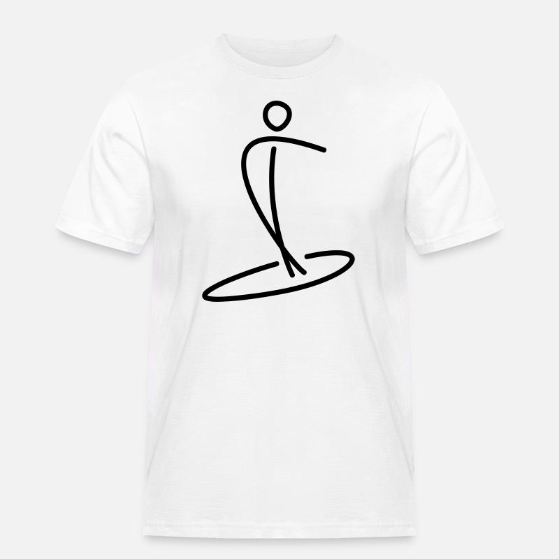 SURFEN - Männer Workwear T-Shirt - Weiß