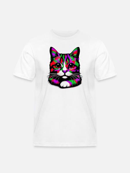 Chat - T-shirt Workwear homme - blanc