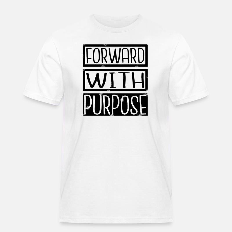 progress growth change development enthusiasm - Männer Workwear T-Shirt - Weiß
