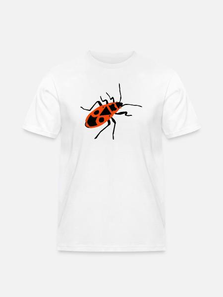 Fire beetle - insect - Firebug - Men's Workwear T-Shirt - white