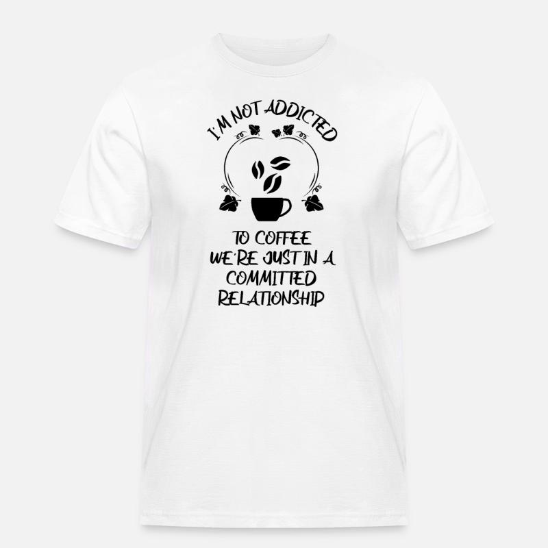 Kaffee Espresso Käffchen - Männer Workwear T-Shirt - Weiß