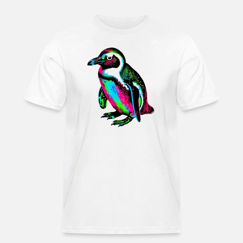 Pinguin - Männer Workwear T-Shirt - Weiß