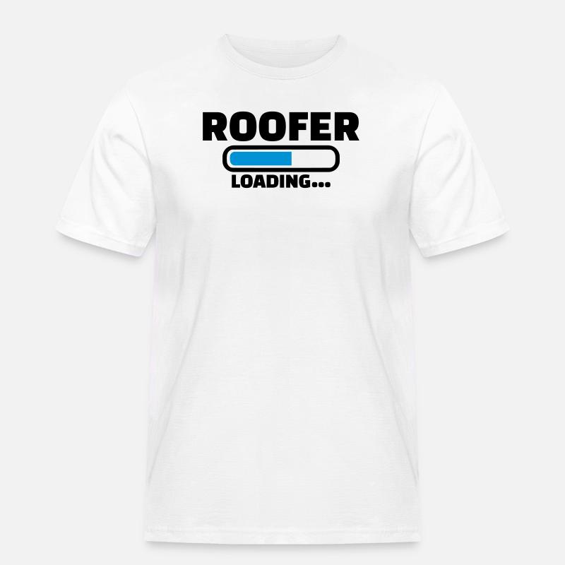 Dachdecker - Männer Workwear T-Shirt - Weiß