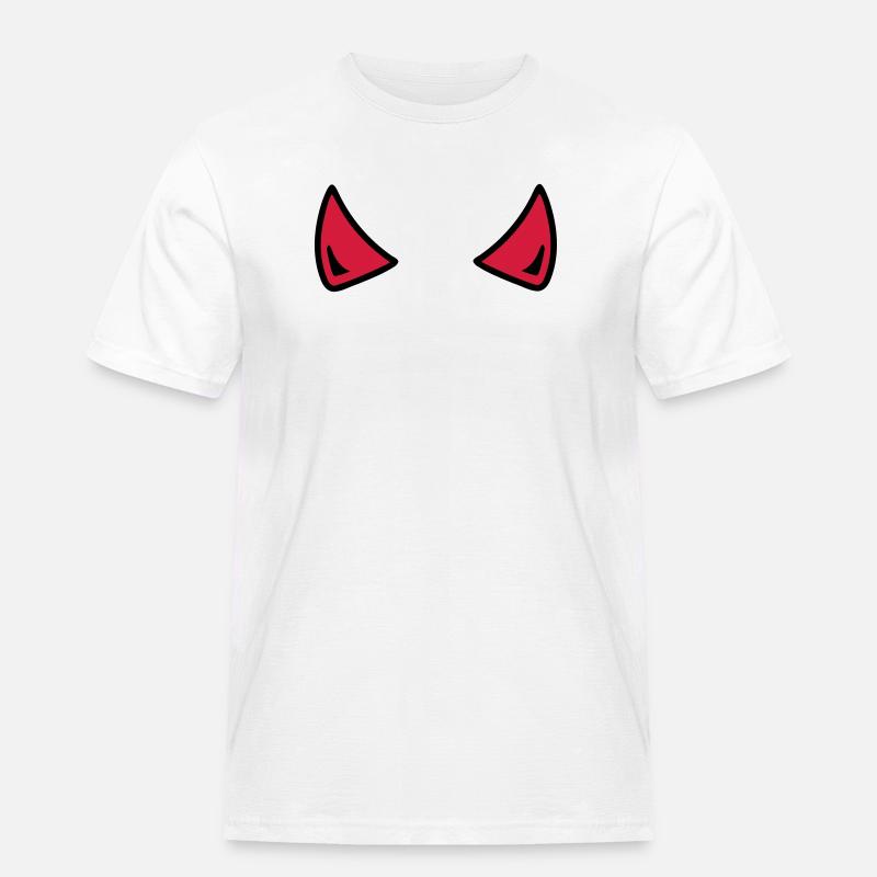 Devil - Men's Workwear T-Shirt - white
