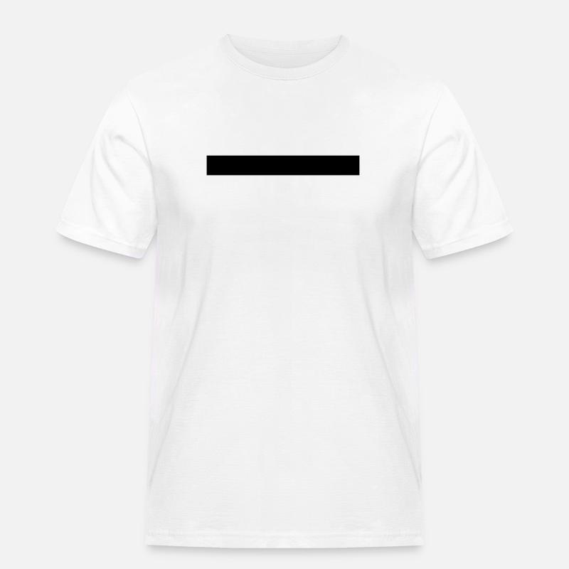 balken linie querbalken - Männer Workwear T-Shirt - Weiß