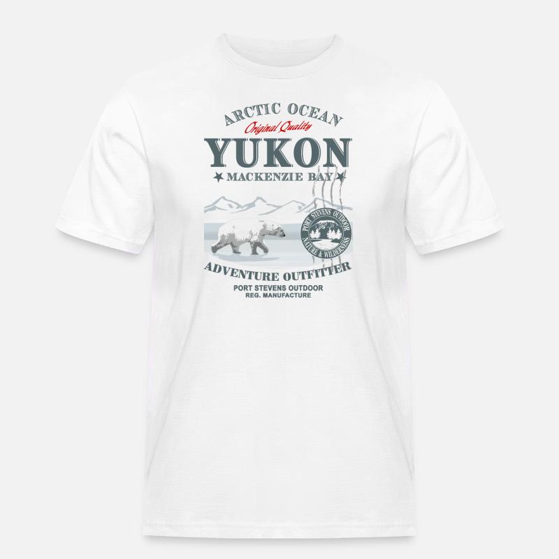 Yukon - Polar Bear - Eisbär - Männer Workwear T-Shirt - Weiß