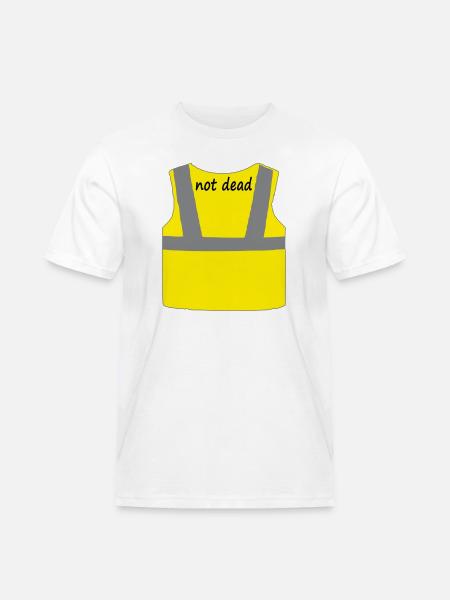 Yellow vest - Men's Workwear T-Shirt - white