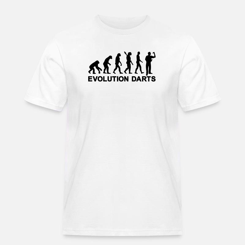 Evolution Darts - Men's Workwear T-Shirt - white