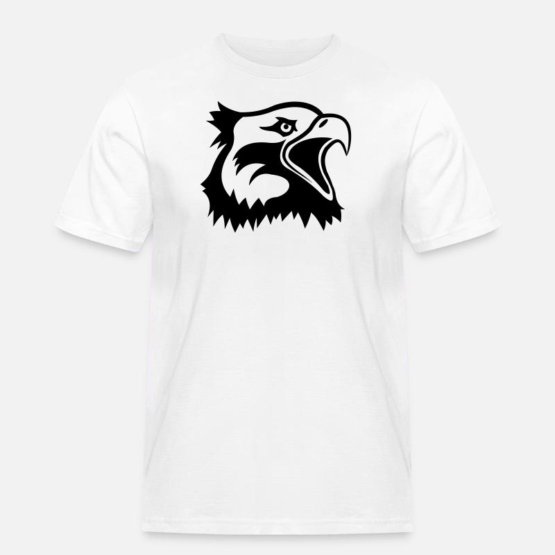eagle - Männer Workwear T-Shirt - Weiß