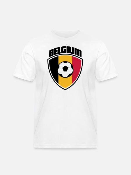 belgium - Men's Workwear T-Shirt - white