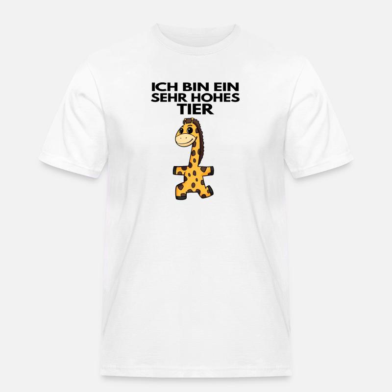 Teamleiter Giraffe Trainer Leitung Chef - Männer Workwear T-Shirt - Weiß