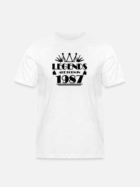 1987 - Born 1987 - Men's Workwear T-Shirt - white