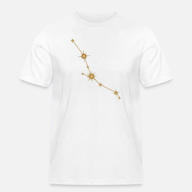 Sternbild Stier Sternzeichen Sternzeichen Golden - Männer Workwear T-Shirt - Weiß