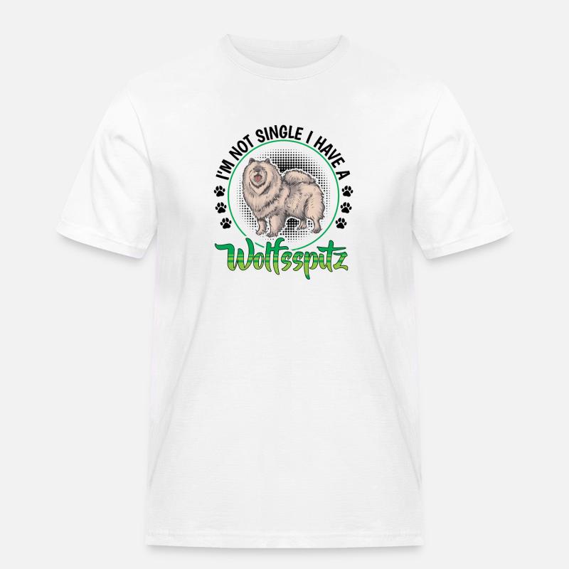 Wolfsspitz nicht single Deutscher Wolfsspitz - Männer Workwear T-Shirt - Weiß