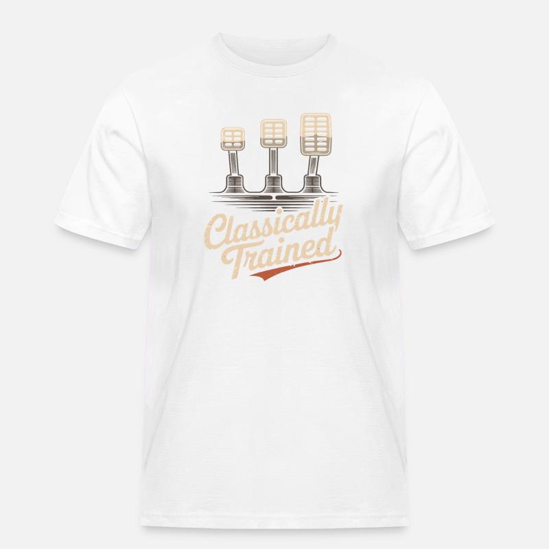 Classically Trained Petrolhead KFZ Mechaniker - Männer Workwear T-Shirt - Weiß