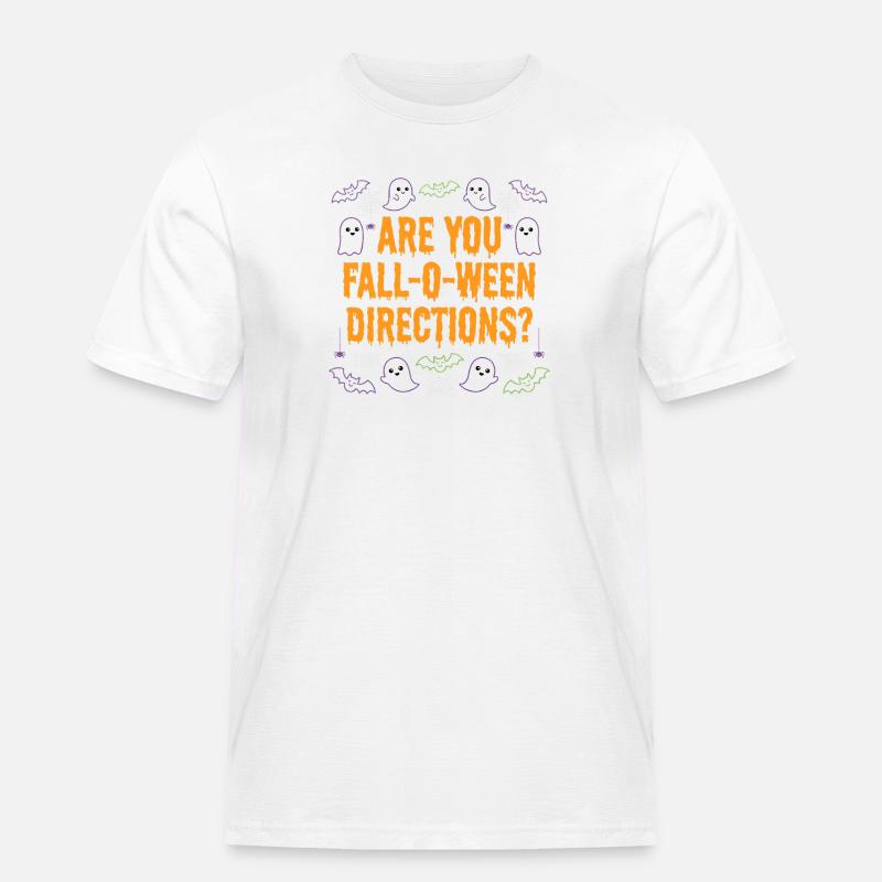 Bist du ein Herbst-O-Ween-Anleitungslehrer? Hallow - Männer Workwear T-Shirt - Weiß