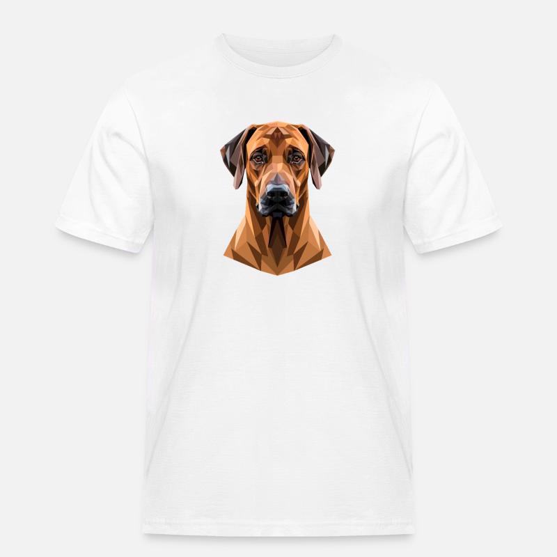 Rhodesian Ridgeback Jagdhund Hunde Stolz Ridgeback - Männer Workwear T-Shirt - Weiß