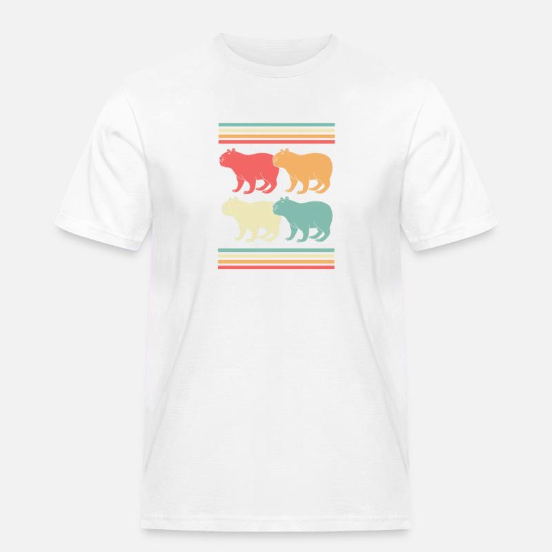 Capibara Capybara - Miesten Workwear t-paita - valkoinen