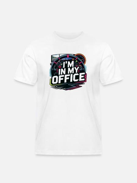 I'm in my office - Men's Workwear T-Shirt - white