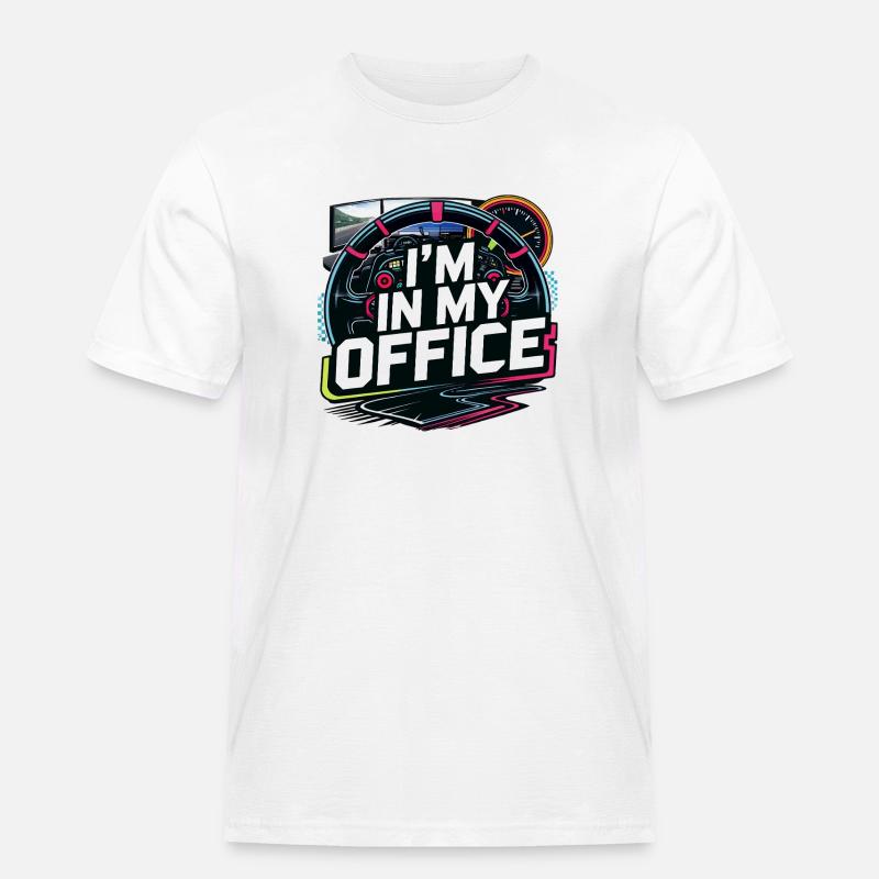 Je suis dans mon bureau - T-shirt Workwear homme - blanc