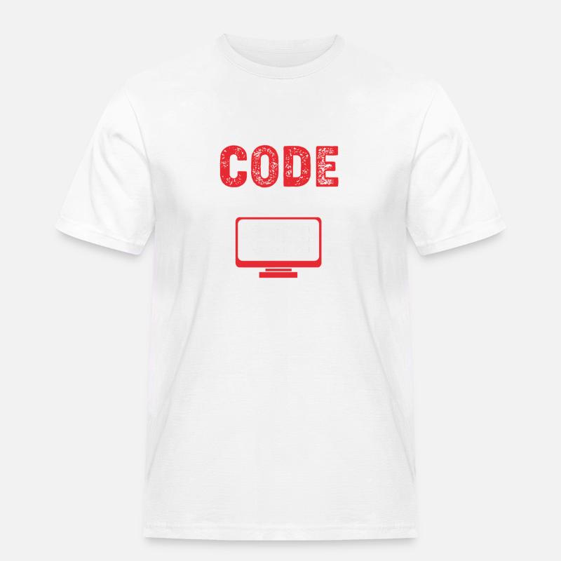 Medizin Coder - Männer Workwear T-Shirt - Weiß