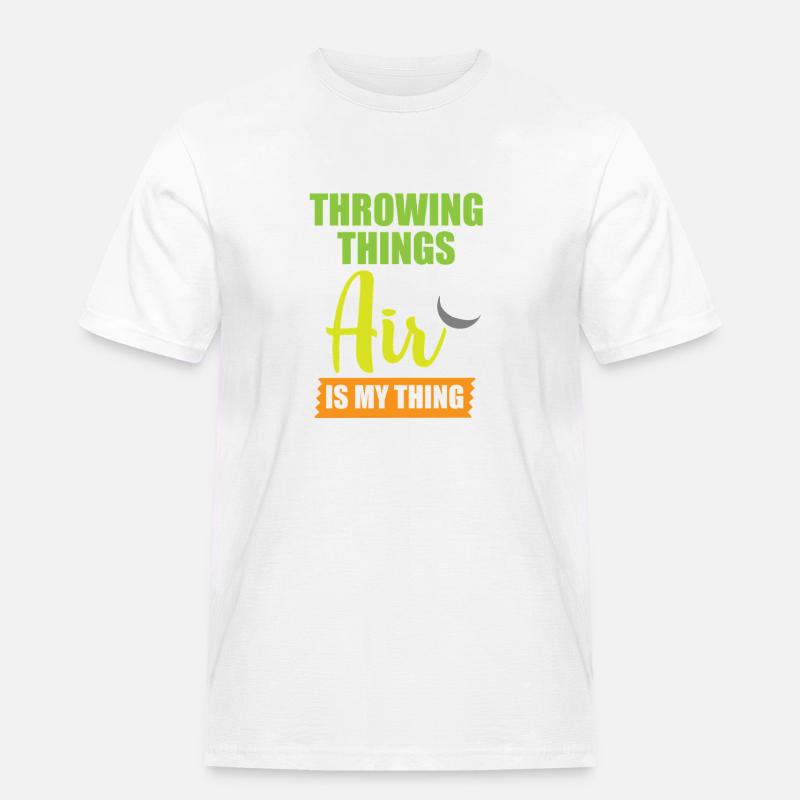 Diskuswurf Diskuswerfen Diskus diskuswerfer - Männer Workwear T-Shirt - Weiß