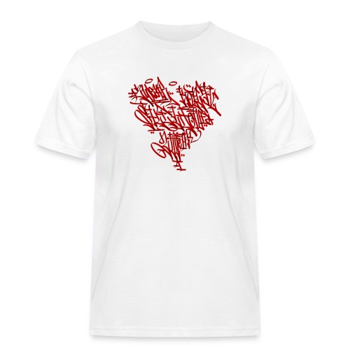 Ace Of Hearts - Herre Workwear T-Shirt