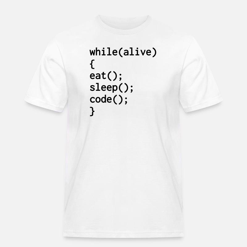Entwickler / Informatiker / Programmierer / - Männer Workwear T-Shirt - Weiß