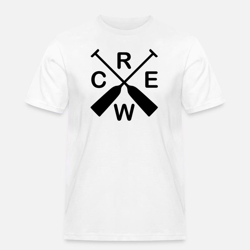 Drachenboot Crew - Männer Workwear T-Shirt - Weiß
