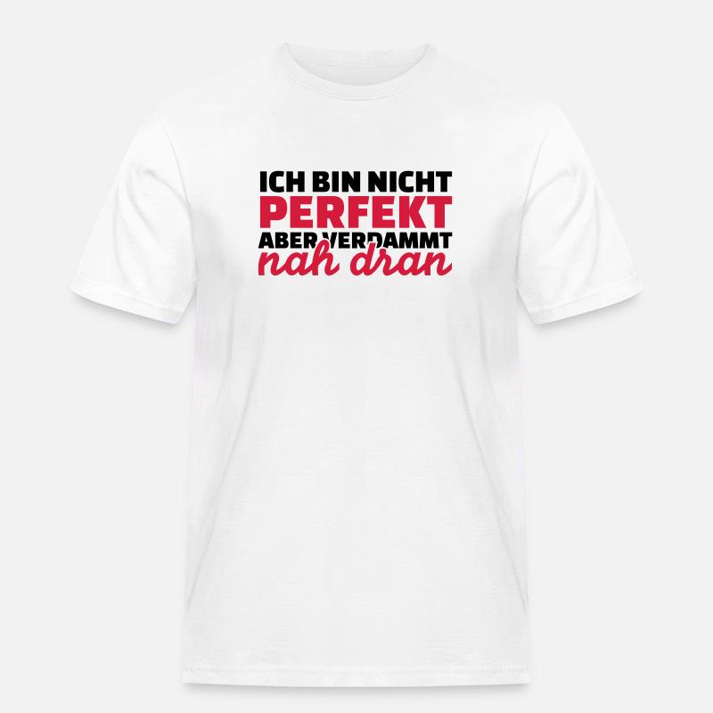 Perfekt - Männer Workwear T-Shirt - Weiß
