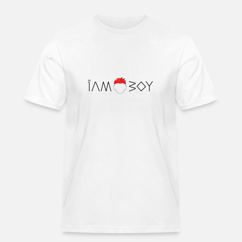 Ich bin ein chinesischer Junge - Männer Workwear T-Shirt - Weiß