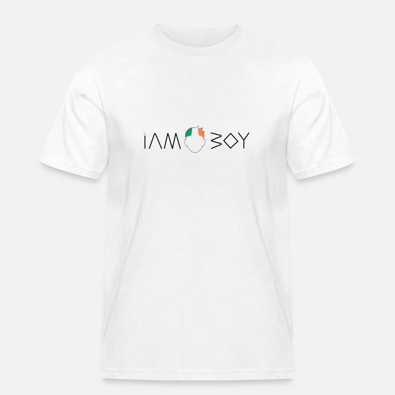 Ich bin ein irischer Junge - Männer Workwear T-Shirt - Weiß