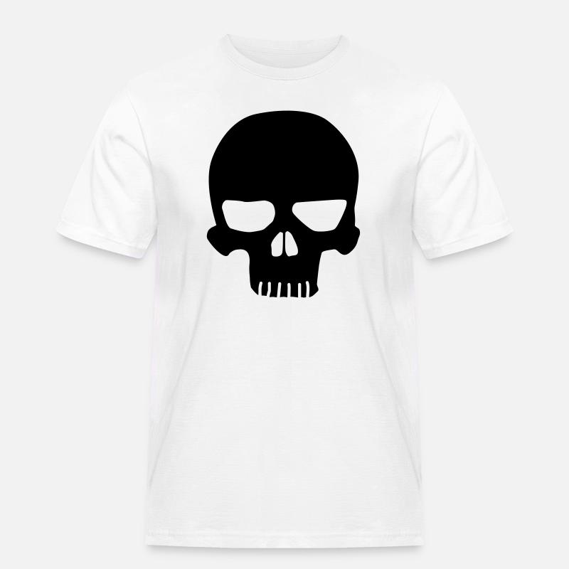Schädel Original - Männer Workwear T-Shirt - Weiß