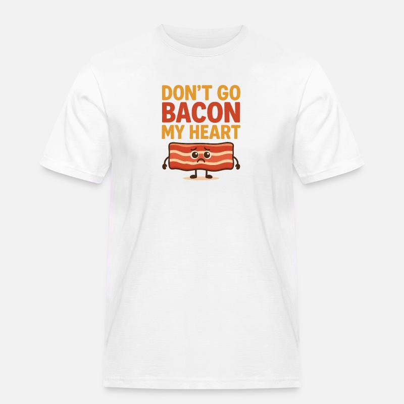 Bacon Heart Graffiti Design - Men's Workwear T-Shirt - white