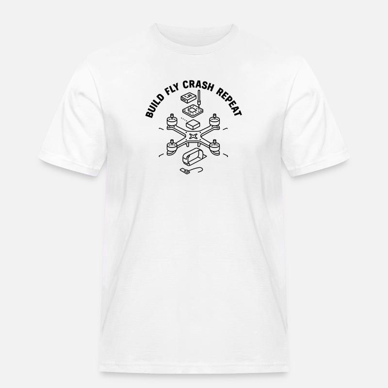 Conception de drones de construction d’aéronefs - T-shirt Workwear homme - blanc