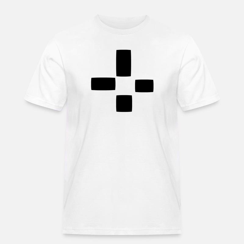 Square Pattern Four Shapes Shape - Men's Workwear T-Shirt - white