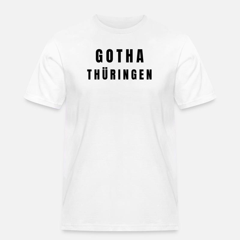 Gotha, Thuringia - Men's Workwear T-Shirt - white